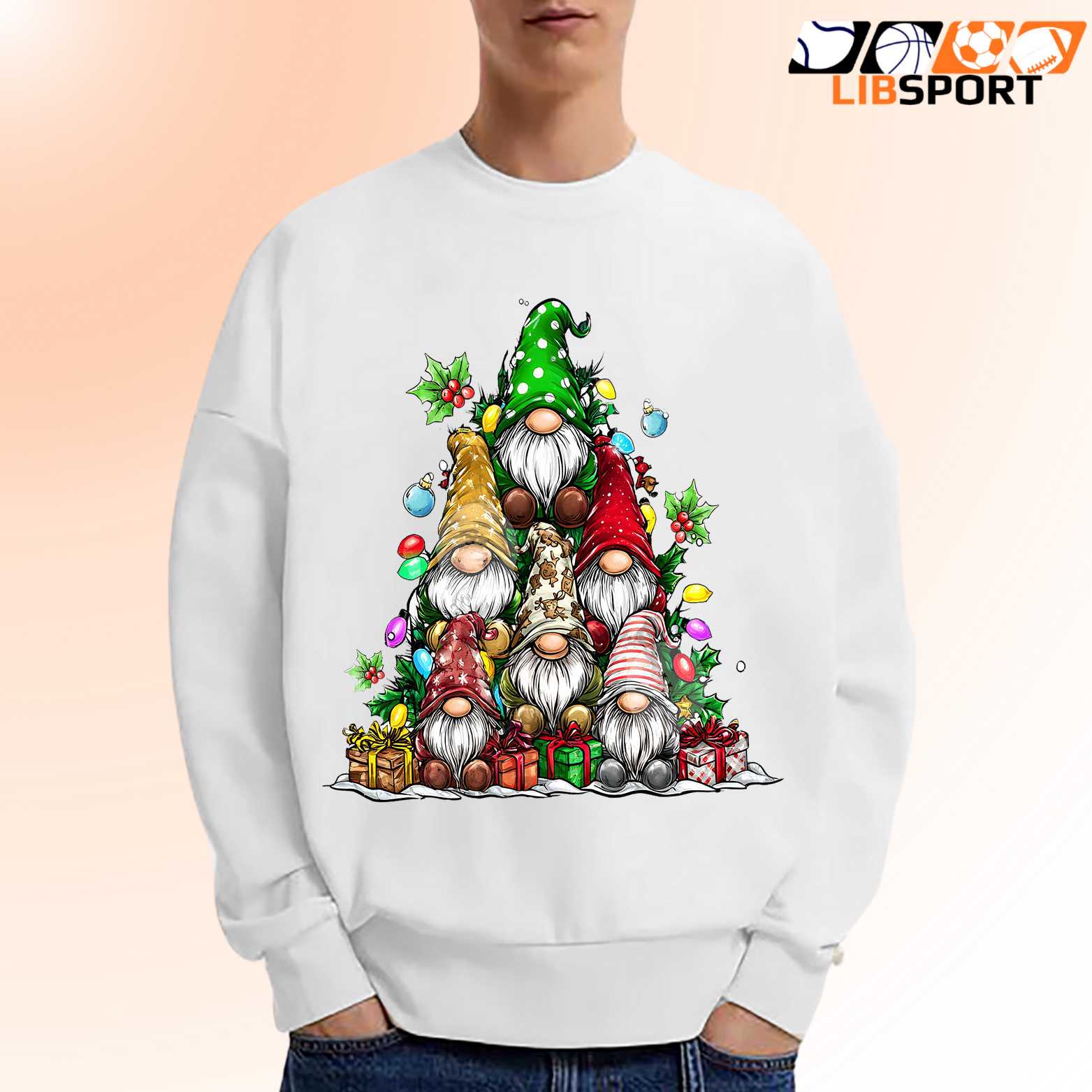 Little Christmas Tree Gnomes Shirt, Coquette Xmas Holiday Tee, Unisex T-Shirt